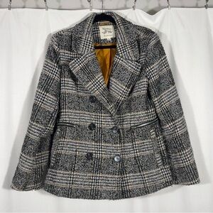 Maralyn & Me Houndstooth Plaid Blazer Jacket